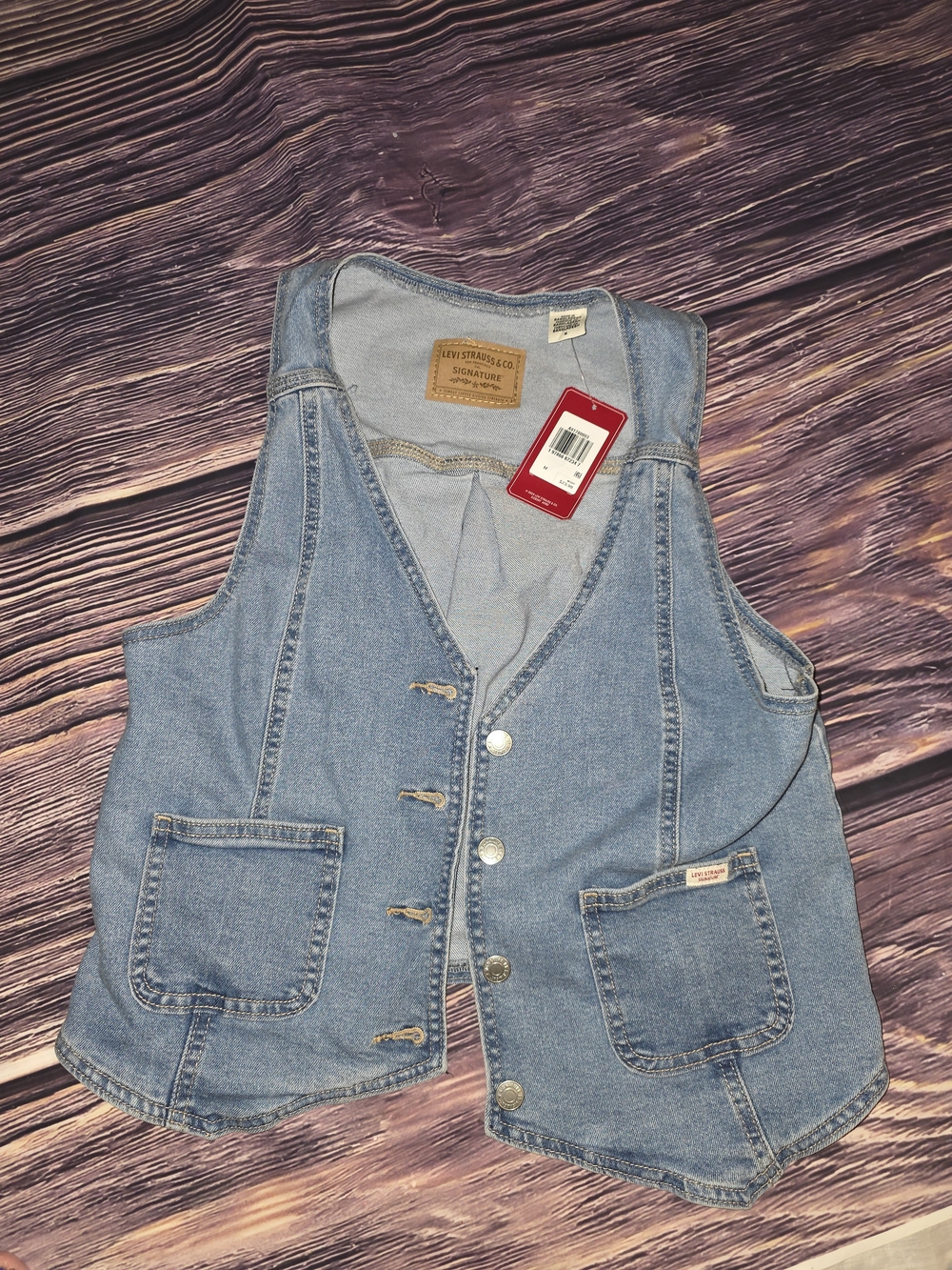 Levi's Light Blue Denim Vest - Women's